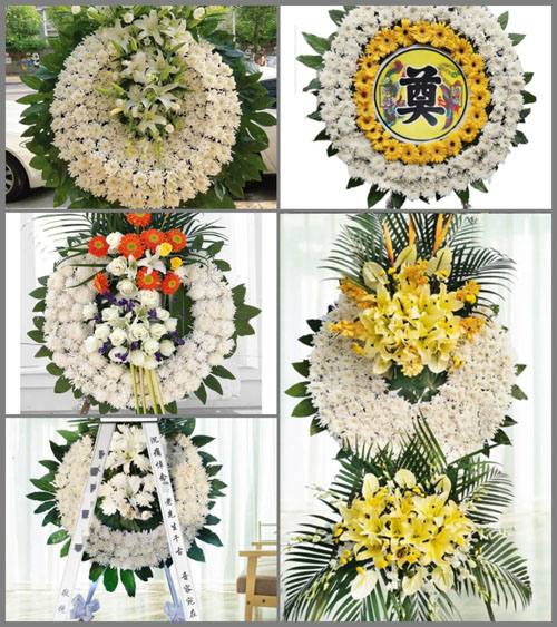 山西运城盐湖区安邑街道芦子沟村花圈速递